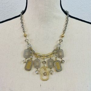 Charming Charlie Gold & Silver Tone Fashion Necklace
